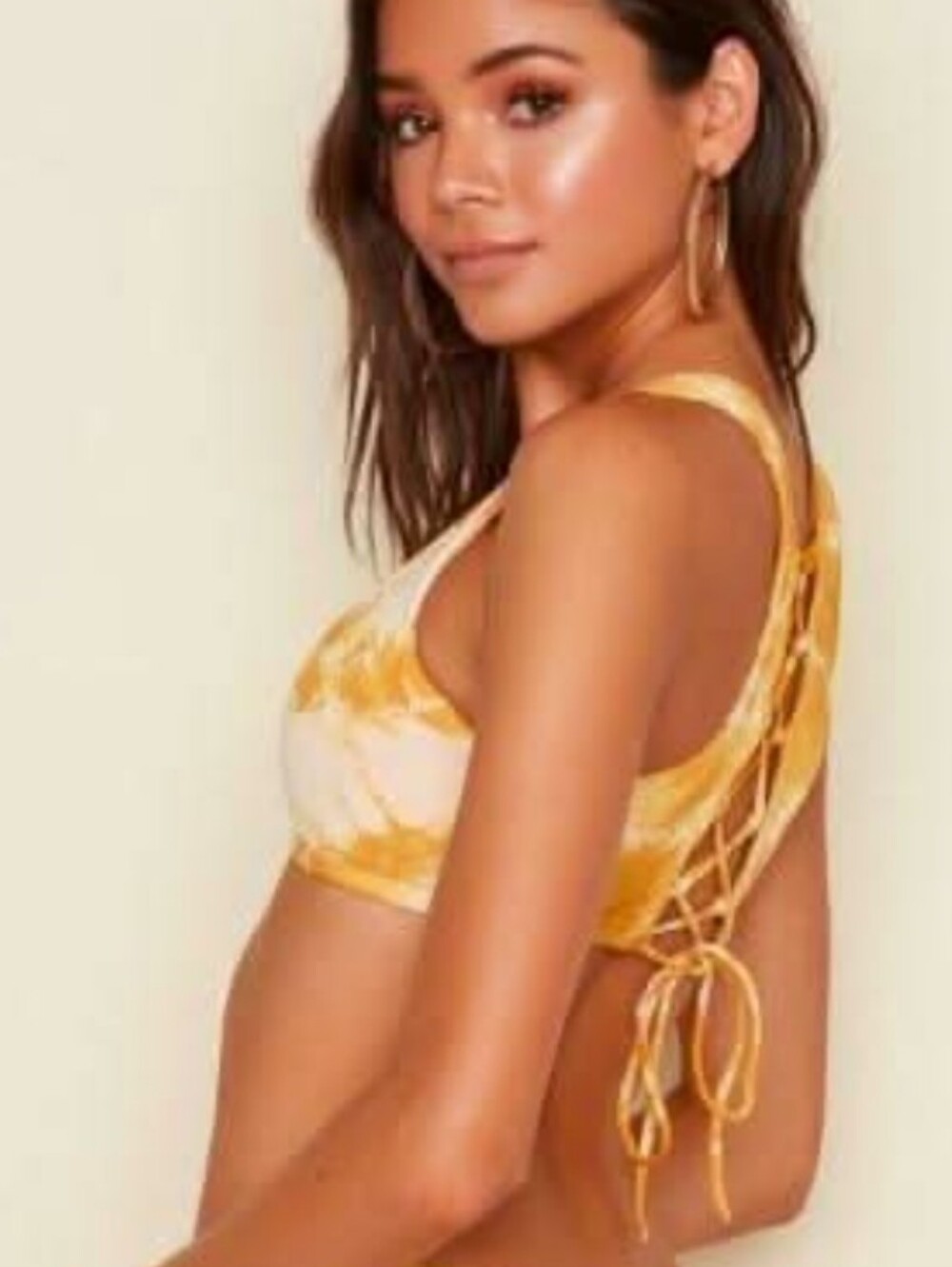 Dippin Daisys Lace Up Back Bikini Top
